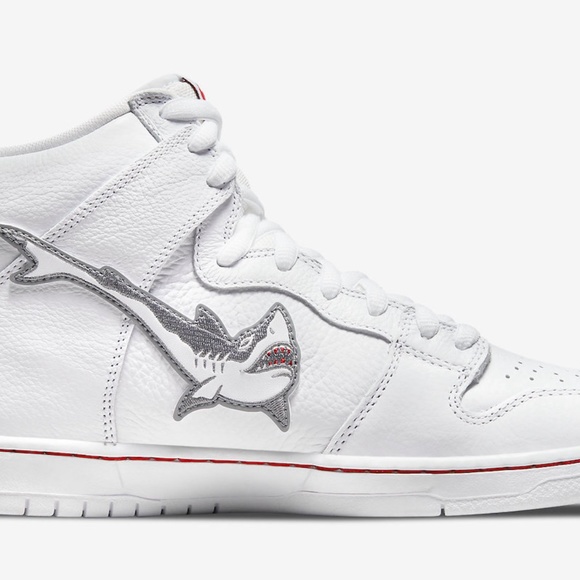 Nike SB Dunk High ISO Orange Label Oski Great White Shark DC8908 105 - Picture 3 of 11